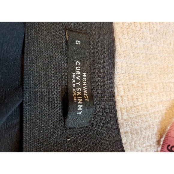 LOFT Women's High Waist Curvy Skinny Pants Sz 6 Dark Gray Side Zip Career - Picture 5 of 9